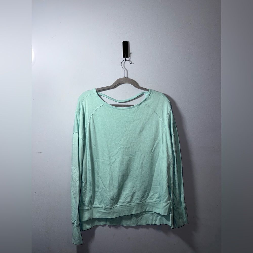 Sweaty Betty Mint Women’s Pullover lightweight Sweatshirt top size small EUC